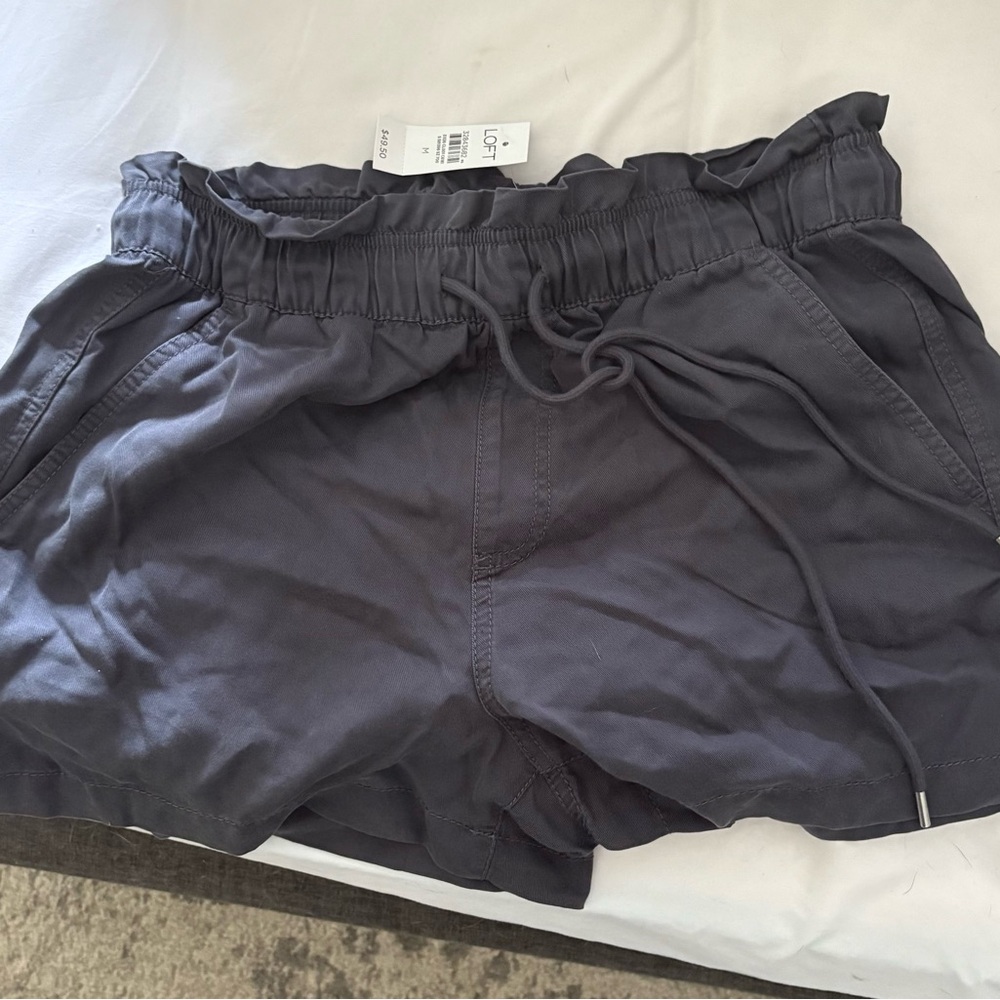 Women's Gray Loft Drawstring Shorts